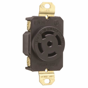 Pass & Seymour Turnlok® Series Locking Receptacles L21-30R Black