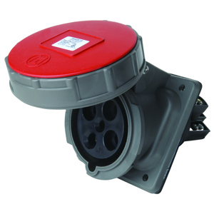 Pass & Seymour Pin and Sleeve Receptacles 60 A 3P4W Black