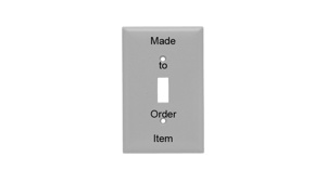 Pass & Seymour Narrow Toggle Wallplates 1 Gang Metallic Stainless Steel 302/304 Device