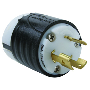 Pass & Seymour Turnlok® Locking Plugs 30 A 125/250 V 3P3W Non-NEMA Non-Insulated Turnlok®