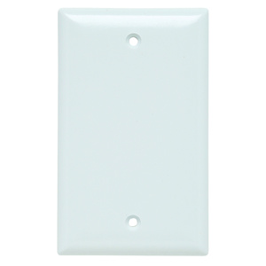 Pass & Seymour Standard Blank Wallplates 1 Gang White Plastic Box