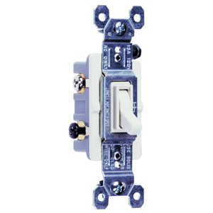 Pass & Seymour 3-Way, SPST Toggle Light Switches 15 A White 120 V