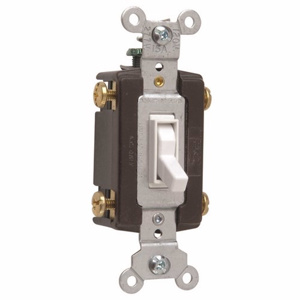 Pass & Seymour 4-Way, DPST Toggle Light Switches 15 A White 120 V