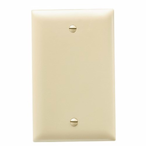 Pass & Seymour Standard Blank Wallplates 1 Gang Ivory Nylon Box