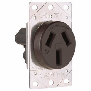 Pass & Seymour 3890 Series Power Outlets Black 10-50R Commercial