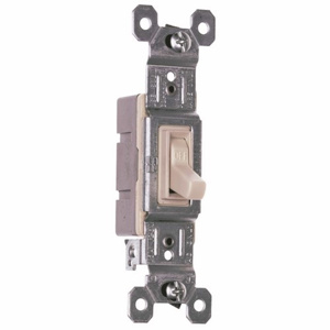 Pass & Seymour TradeMaster® 660 Series Toggle Switches 15 A Light Almond SPST