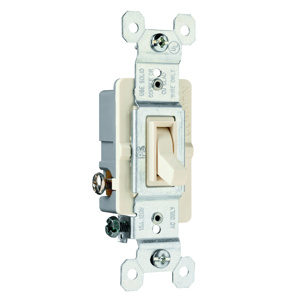 Pass & Seymour TradeMaster® 663 Series Toggle Switches 15 A Light Almond 3-Way, SPDT