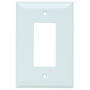 Pass & Seymour Oversized Decorator Wallplates 1 Gang White Plastic Device