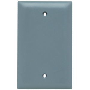Pass & Seymour Standard Blank Wallplates 1 Gang Gray Nylon Box