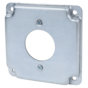 ABB Thomas & Betts RS1 Series Square Box Surface Covers 1 Single Receptacle Steel