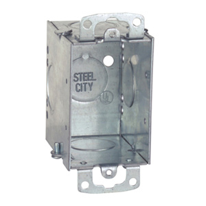 ABB Thomas & Betts Steel City® Bracketed Switch Boxes Switch/Outlet Box Ears Metallic 2-3/4 in