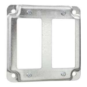 ABB Thomas & Betts RS1 Series Square Raised Covers 2 GFCI Device Steel