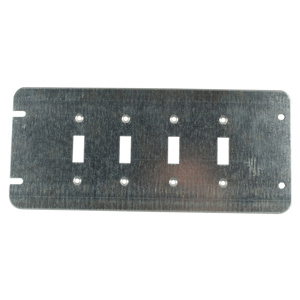 ABB Thomas & Betts Gangable Box Covers 4 Toggle Switch Flat 4 Gang