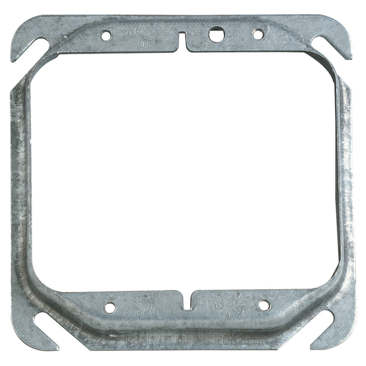 Thomas And Betts Thomas And Betts 52c1 Series 4 Square 2 Device Plaster Rings Metallic 05 In 6007