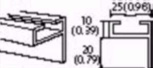 440F-R1214 C RAIL - 2M