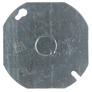ABB Thomas & Betts Octagon Box Industrial Covers Knockout 1/2 in Flat