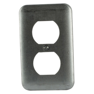 ABB Thomas & Betts Handy Utility Box Covers 1 Duplex Receptacle 0.19 in Raised 1 Gang