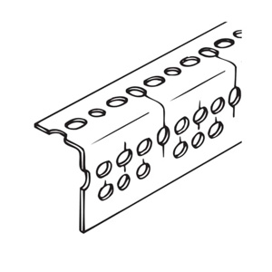 ABB Thomas & Betts Kindorf® RA225 Slotted Angle Frames 2-3/8" x 1-5/8 " Angle Frame, Slotted Electrogalvanized (GoldGalv®)