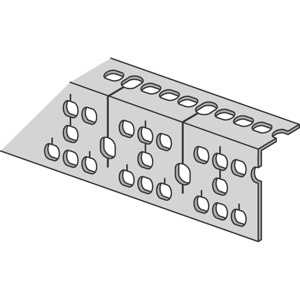 ABB Thomas & Betts Kindorf® RA300 Slotted Angle Frames 3-1/8" x 1-5/8 " Angle Frame, Slotted Electrogalvanized (GoldGalv®)