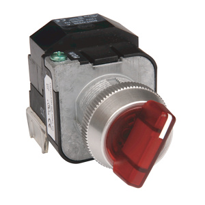 Rockwell Automation 800T Illuminated 3-Position Selector Switches Standard Knob 3 Position Maintained Red