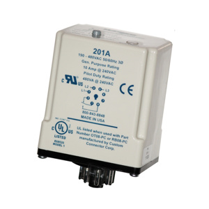 SymCom 201 Series 3-Phase Plug-In Voltage Monitors 190 - 480 V