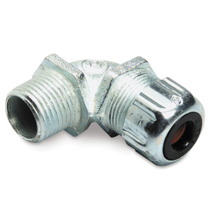 ABB Thomas & Betts 2200 Series Liquidtight Strain Relief 90 Degree Cord Connectors 1/2 in Malleable Iron 0.125 - 0.250 in