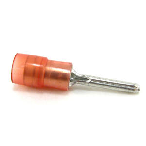 ABB Thomas & Betts Insulated Pin Terminals 22 - 18 AWG Shrouded Red Nylon