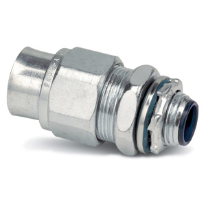 ABB Installation Products 3720 Series Straight Liquidtight Connectors Insulated 3/4 in Compression x Threaded Malleable Iron