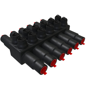 nVent Utilco Pedestal Multi-tap Connectors 2 AWG - 750 kcmil 6 Port