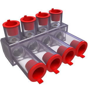nVent Utilco Pedestal and Handhole Multi-tap Connectors 10 AWG - 500 kcmil 4 Port