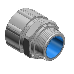 ABB Thomas & Betts 5300 Series Straight Liquidtight Connectors Insulated 3/8 in Compression x Threaded Steel