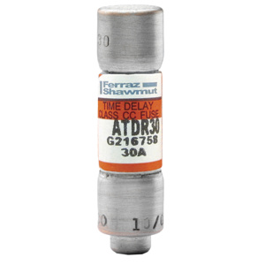 Mersen ATDR Amp-Trap 2000® Series Time Delay Class CC Fuses 30 A 600 VAC/300 VDC 200/100 kA