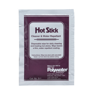 American Polywater Hot Stick Cleaner Wipes Sealed Pouch