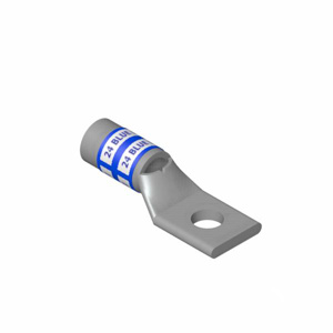 ABB Thomas & Betts Blackburn Standard Barrel Compression Lugs 1/2 in 1 Hole Brown 2 AWG