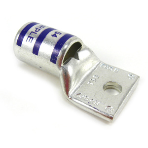 ABB Thomas & Betts Blackburn Standard Barrel Compression Lugs 1/4 in 1 Hole Purple 4/0 AWG