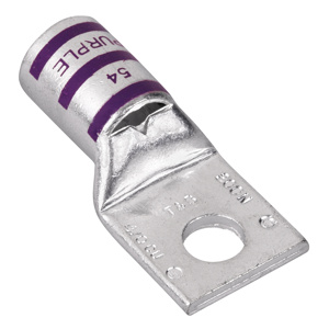 ABB Thomas & Betts Blackburn Standard Barrel Compression Lugs 5/16 in 1 Hole Purple 4/0 AWG