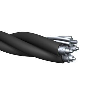 Generic Brand Aluminum Quadplex Overhead Cable 1/0-1/0-1/0-1/0 AWG 1200 ft Reel Costena