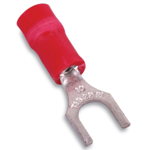 ABB Thomas & Betts Insulated Fork Terminals 22 - 16 AWG Nylon Red