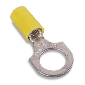 ABB Thomas & Betts RC Series Insulated Ring Terminals 12 - 10 AWG 1/4 in Yellow