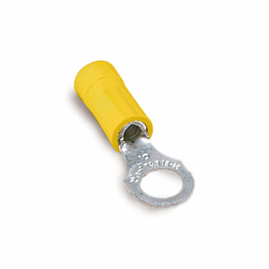 ABB Thomas & Betts RC Series Insulated Ring Terminals 12 - 10 AWG 1/4 in Yellow