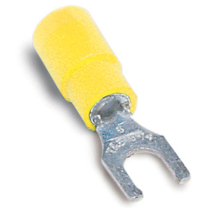 ABB Thomas & Betts Insulated Locking Fork Terminals 12 - 10 AWG Expanded Vinyl Yellow
