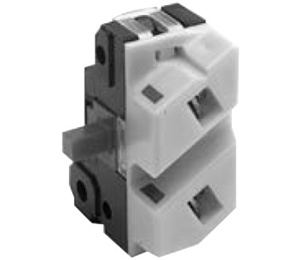 ABB Industrial Solutions CR104PX Series Contact Blocks White 1 NO - 1 NC 30 mm Screw Clamp