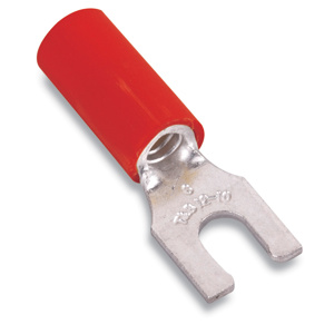 ABB Thomas & Betts Insulated Locking Fork Terminals 22 - 16 AWG Nylon Red