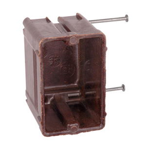 ABB Thomas & Betts Nonmetallic Switch / Outlet Boxes 1 Gang Nails New Work 2-13/16 in