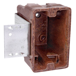 ABB Thomas & Betts Nonmetallic Switch / Outlet Boxes 1 Gang Offset Bracket - 1/2 inch New Work 2-3/4 in