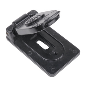 ABB Thomas & Betts Weatherproof Outlet Box Covers Toggle Switch 1 Gang Black