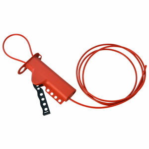 Brady LOTO-3 All-purpose Cable Lockouts Nylon (Glass-filled, Impact-modified) 8 ft Red