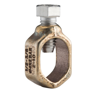 nVent ERICO CP Series Ground Rod Clamps, Rod-to-Conductor, Bronze 10 - 2 AWG 1/2 - 5/8 in