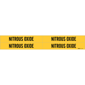 Brady B-120 No Smoking Safety Signs 1.125 x 7 in No Smoking Aluminum Black on Yellow