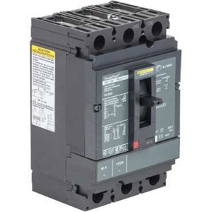 Square D Powerpact™ HGL Series Cable-in/Cable-out Molded Case Industrial Circuit Breakers 80-80 A 600 VAC 18 kAIC 3 Pole 3 Phase